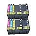 BABU Remanufactured 252XL High Yield Ink Cartridge for Workforce WF-3620 WF-3630 WF-3640 WF-7610 WF-7620 WF-7110 WF-7710 WF-7720 WF-7210 Printer (2SET+2BK)