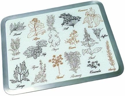 Vance Surface Saver 16 X 20" Wild Spice Built-in Surface Saver Tempered Glass Cutting Board, Wild Spice