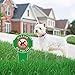 Sudopo SignDuty Double Sided Metal No Peeing Dog Yard Sign - DiBond Aluminum No Pooping Dog Yard Sign - Protect Your Grass & Property (1)