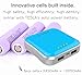 SINOELE Power Bank Compact Cell Phone Charger 10000mAh External Battery Dual Usb Universal for iPhone,iPad,Samsung (Blue)