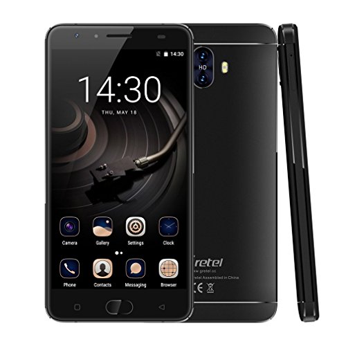 Smartphone Libre 4G con 6000mAh Batería,Gretel GT6000 Teléfono Móvil Desbloqueado Android 7.0( MTK6737 Quad Core, Dual Rear Cámaras 13MP + 5MP, 2GB RAM + 16GB ROM, Pantalla de 5,5 