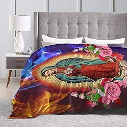 Our Lady of Guadalupe Virgin Mary Throw Blanket