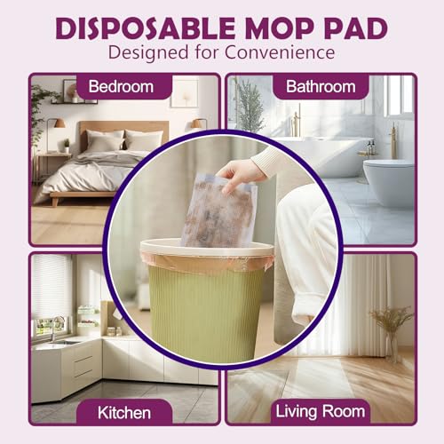 Mopping Pad Refill Compatible with Wet Jet Mop, Disposable Multi Surface Wetjet photo 11