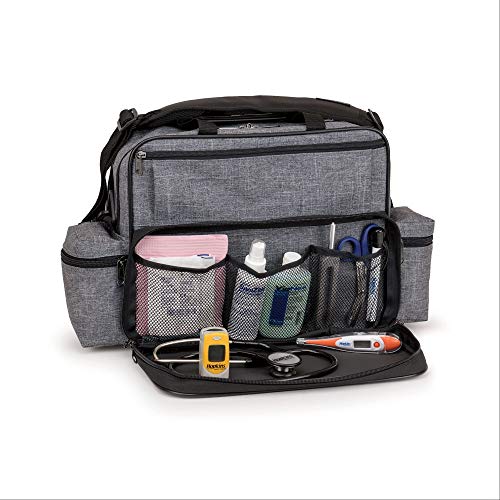 Antimicrobial Home Health Shoulder Bag for Nurses, Home Heathcare and Medical Professionals