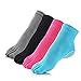 Meaiguo Yoga Socks Non Slip Skid Pilates Barre Grip Socks With Toes Cotton For Women Men