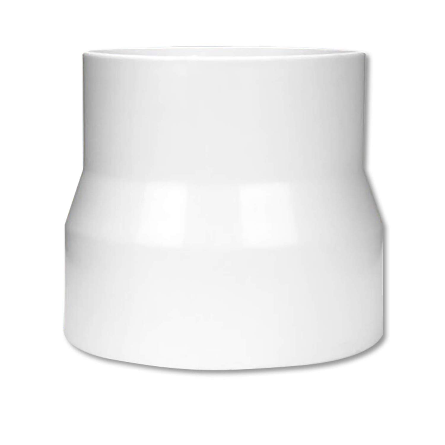 Hon&Guan Ducting Reducer 110mm to 100mm Extractor Fan Reducer Circular Reducing Joint Duct Pipe Connector Adaptor