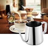 350ML(12OZ) Long Narrow Spout Coffee Pots, 304 Stainless Steel Gooseneck kettle for coffee & tea, Hanging Ear Hand Blunt Pour Over Drip Pot, Hanging Ear Coffee Bag Lover