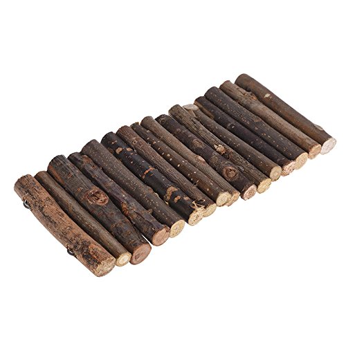 Petacc Hamster Ladder Wooden Pet Bridge Toy Funny Small Animal Fence for Hamsters, Guinea Pigs and Parrots, 11'' Long - Thumbnail 7