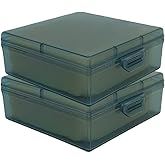 Bathroom Soap Dishes for Dr. Squatch Soap, Square Travel Soap Container with Lid, Portable Bar Soap Holder for Shower Soap Dish Box for Traveling Camping Outdoor Elimeta (2pack Blue)