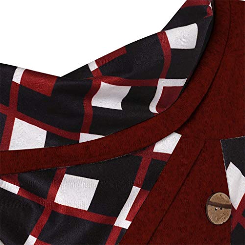 Respctful ♪☆ Womens Sweaters Clearancesales,Patchwork Pullover Asymmetrical Plus Size Tunic Top