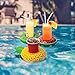 Roksy Inc Inflatable Drink Holders 15 Pack Floats Inflatable Beverage Cup Coasters Set Summer Swimming Pool Party Supplies Bath Toys for Baby Kids Toddlers Teens Adults Party Favors