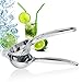 ONME Lemon Squeezer, Premium Quality Stainless Steel Lemon Lime Squeezer with High Strength, Manual Hand Citrus Press Lime Juicer with Heavy Duty Design, Anti-corrosive Dishwasher Safe - Silver