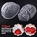 Unomor 2 Pack Halloween Brain Gelatin Mold Plastic Zombie Brain Jello Mold for Halloween Party Supplies