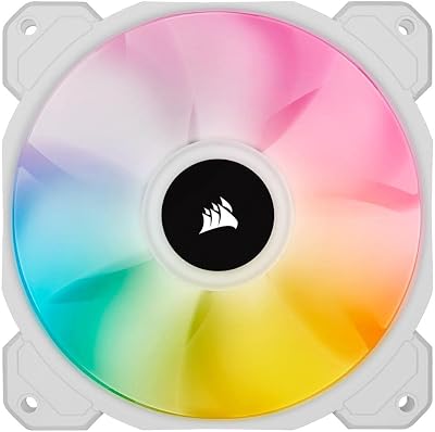 Corsair iCUE SP120 RGB ELITE White 120mm PWM Fan with AirGuide