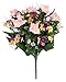OakRidge Spring Floral Bouquet Silk Floral Indoor/Outdoor Décor, 10 ½” D x 16 ½” H