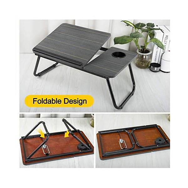 Laptop-Table-Foldable-Lap-Desk-Stand-Adjustable-Laptop-Table-for-Bed-Notebook-Desk-Portable-Notebook-Bed-Tray-Multifunction-Lap-Tablet-with-Cup-Holder Mnkyer Laptop Table Foldable Lap Desk Stand, Adjustable Laptop Table for Bed Notebook Desk Portable Notebook Bed Tray…
