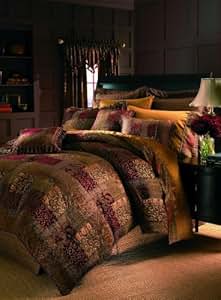 Amazon.com: Croscill Galleria Comforter Set, WC King, Red