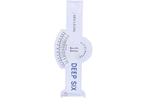 Zerodis Salinity Tester, Accurate Automatic Hydrometer Salt Water Salinity Meter Accurate Sea Hydrometer Aquarium Marine Salinity Meter for Fish Pond Water Saltwater Freshwater