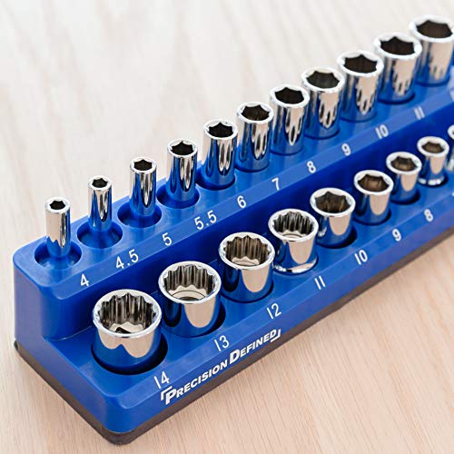 Precision Defined Tool Socket Organizer Holder, METRIC, 26