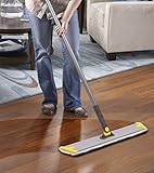 MOP For Wood Floor,3 Wet&Dry Reusable Refill Microfiber Duster for Tie Hardwood Cleaning