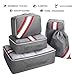 Packing Cubes for Travel Set 5Pcs, YAMTION Mesh Luggage Cubes, Luggage Packing Organizers with Laundry Bag (Gray)