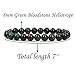 Natural Green Bloodstone Heliotrope Gemstone 8mm Round Beads Stretch Bracelet 7 inch