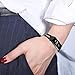 NANW Leather Bands Compatible with Fitbit Charge 4 / Charge 3 / Charge 3 SE, Slim Genuine Leather Band Replacement Accessories Strap Women Man Wristbands, Large Small