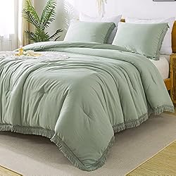 Andency Sage Green Tassel Comforter Set