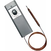 Long Term W1609-101 Refrigeratior Thermostat Temperature Controller from -30 Degrees F to 90 Degrees F (-34 Degrees C to 32 Degrees C), Capillary Length 5'