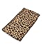 Black & Brown Leopard Print 3 Piece Fleece Hat, Scarf & Glove Women's Winter Set