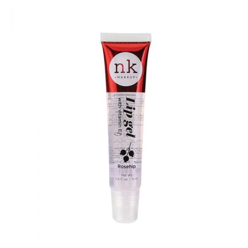 Nicka K New York 5 PACK NK Lip Gel with Vitamin E Bubble Gum, Argan, Strawberry, Cherry and Rosehip Lip Gloss