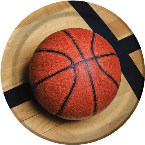 Sports Fanatic Basketball 9-inch Plates