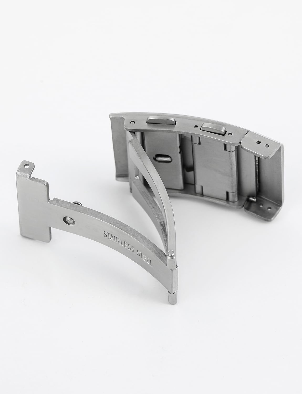 TACTICAL FROG Watch Clasps Stainless Steel Watchband Milled Clasp Folding Deployment Clasp Replacement for Watch Strap 16 mm 18 mm 20 mm 22 mm