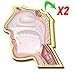 Head Sticky Notes, 2 Pack-100 Sheets Per Pack Great for Speech Lanuage Pathologist, Ent, Head and Neck Doctors or Any Medical Area.