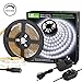 Lepro Strip Light Kit, 16.4ft Rope Light, Flexible, 300 LEDs SMD 2835, Dimmable LED Tape, for Home, Kitchen, Under Cabinet, Bedroom, Daylight White