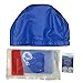 Poqswim Swim Cap with PU Coat Swim Cap (Blue)