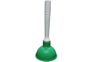 NewFerU Drain Plunger, Small Hand Force Plumber Helper, Little 4 inch Cup Clog Remover, Tiny Rubber Unclogger in 9" Short Han