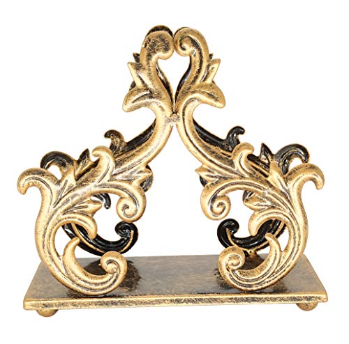 Bronze Metal Baroque Style Napkin Holder, Freestanding Barocco Tissue dispenser, Baroque Napkin Tray Basket