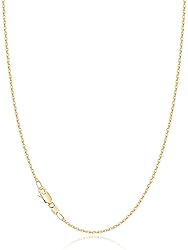 Jewlpire 18K Over Gold Chain Necklace for Women