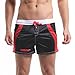 DESMIIT Men's Mesh Breathable Running Shorts With Pockets