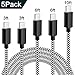 USB Type C Cable，WSCSR- 5 Pack Nylon Braided USB C Cable Extra Long High Speed Charger for Samsung Galaxy S9 S8 Plus Note 8,Moto Z Z2,LG V30 V20 G5 G6 and More