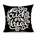 4TH Emotion Trick or Treat Halloween Throw Pillow Case Cushion Cover 18 x 18 Inch Cotton Linen for Sofa