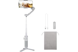 FeiyuTech VB4 Gimbal stabilizer for Smartphone, Phone Stabilizer for Video Recording, Vlogging Stabilizer for iPhone 14 13 12 11 Pro Max & Android, 216mm Extension Rod, Portable and Foldable