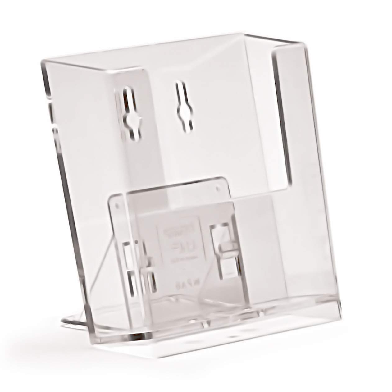 Taymar Brochure Holder, DIN A6 Postcard Format, Transparent Polystyrene