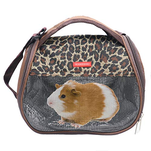 Travel Small Animals Guinea Pig Hamster Hedgehog Carrier Bag with Strap Durable Breathable Portable Small Guinea Pig Chinchillas Hamsters Hedgehogs Carrier Shoulder Bag for Small Animals Carriers