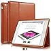 KAVAJ Case Leather Cover Berlin Works with Apple iPad 4, iPad 3, iPad 2 Cognac Brown Genuine Cowhide Leather with Built-in Stand Auto Wake/Sleep Function. Slim Fit Smart Folio Covers
