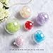 15PCS Transparent Plastic Fill-able Ball Ornament Hollow Sphere Snap-On Ball Christmas Decorations Clear Fillable Ball Wedding Party Decor by Rely2016