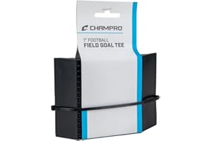 Champro 1" Heavy Duty Rubber Football Field Goal Tee in Retail Packaging, Black