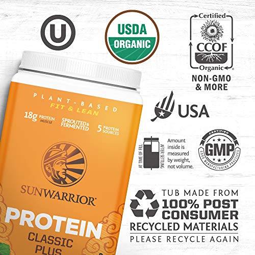 Sunwarrior Pea Protein Powder with Bcaa & Amino Acids 5 Raw Superfood