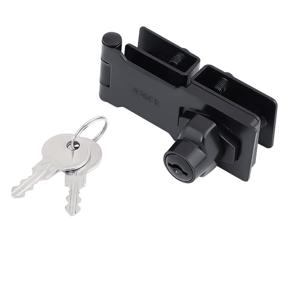 YIDELAI-Door and Cabinet Lock, Two-Way Door Lock Zinc Alloy Safety Furniture Lock Drawer Lock Fence Lock Exhibition Cabinet Lock, with Two Keys. Multi Purpose, Durable, Simple and Beautiful.